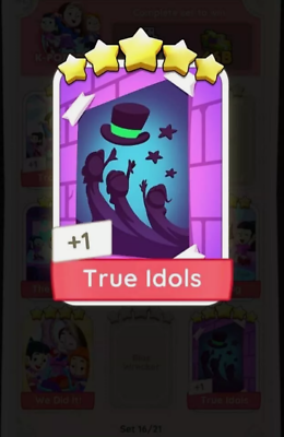 #ad Monopoly Go 5 Star Card True Idols 16:9 $4.49