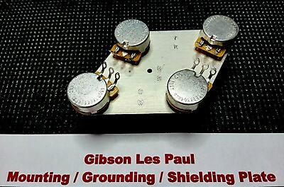 #ad Gibson Les Paul Shielding amp; Grounding Control Plate Heavy Duty Metal $8.99