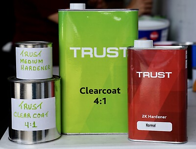 #ad #ad Trust 2K High Gloss 4:1 Clear coat QUART KIT MED Hardener Automotive Clearcoat $39.99