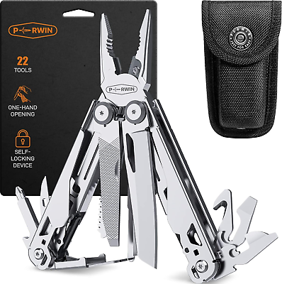 #ad 22 In 1 Multitools Pliers with Nylon Sheath Professional Multi Tool for Surviva $38.13