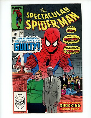#ad Spectacular Spider Man #150 Comic Book 1989 VF NM Marvel Comics $2.99