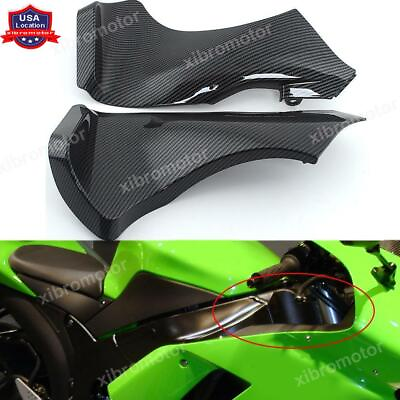 #ad Left amp; Right Air Duct Tube Cover Fairing For KAWASAKI Ninja ZX6R ZX636D C #x27;05 06 $63.05