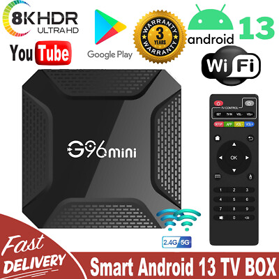 #ad Android 13.0 Smart TV Box 8K HDMI Quad Core HD 2.4G WIFI Media Stream Player $20.99
