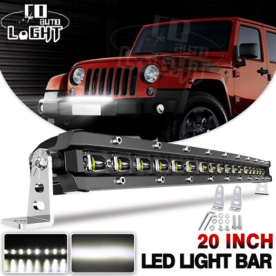 #ad Ultra Slim 20inch Curved LED Light Bar Spot Flood Truck Offroad UTV VS 18quot;22quot; $63.78