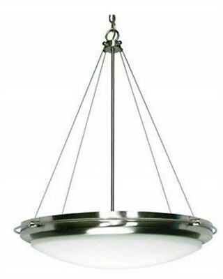 3 Light Polaris Pendant with Satin Frosted Glass Nickel Finish SATCO 60 610 $273.99