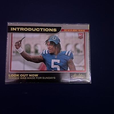 #ad 2023 Panini Absolute Introductions #15 Anthony Richardson RC $17.50