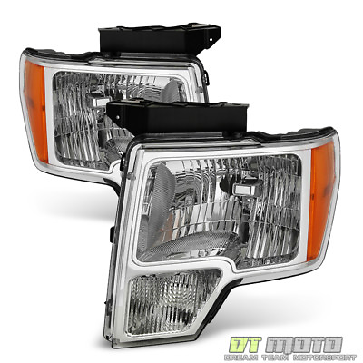 #ad 2009 2014 Ford F150 F 150 Replacement Headlights Headlamps 09 14 Pair LeftRight $79.99