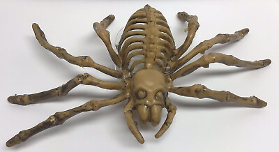 #ad Halloween Skeleton Large Spider Scary Plastic Halloween Decor Dead Bones 8quot; $8.99