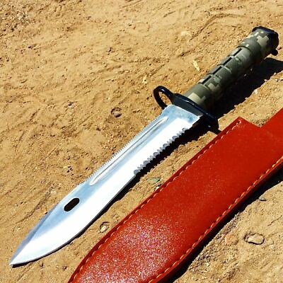 #ad 13quot; Military Survival Rambo Fixed Blade Hunting Knife Bayonet Tactical Bowie $17.00