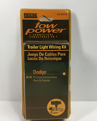 #ad Reese Tow Power Dodge 95 99 Pickup Trailer Light Wiring Kit #74475 Ram Dakota $24.95