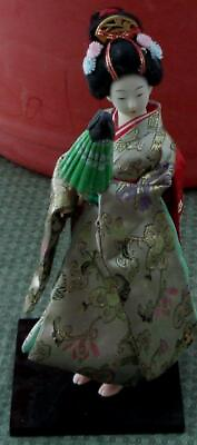 #ad Beautiful Japanese Display Doll Attached to Stand WONDERFUL DETAIL GORGEOUS $59.99