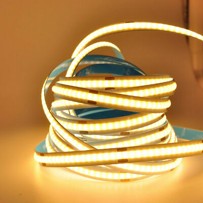COB LED Strip Light Flexible Tape Lights Home DIY Lighting Warm White 5V 12V 24V $14.99