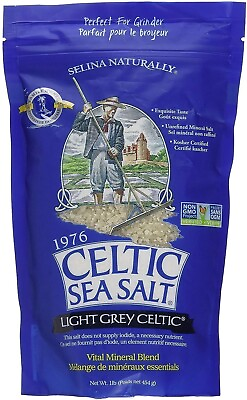 #ad Light Grey Celtic Sea Salt 1 Pound Resealable Bag Additive Free $25.90