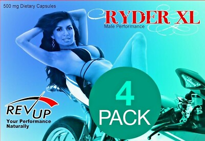 #ad Ryder XL Super Strength New All Natural Men#x27;s Vitality Pill 4 Capsules $15.99
