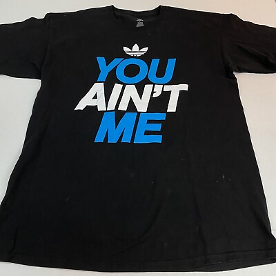 #ad Adidas Printed Words YOU AINT ME Tee Tshirt %100 Cotton Large $10.00