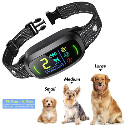 #ad Smart Pet Dog Bark Collar Rechargeable Anti Barking Training Collar with 4 modes $32.99