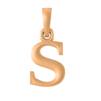 #ad 22 CT Gold Plated Silver 92.5% purity Precious Name Alphabet Pendant by Akshat $13.99