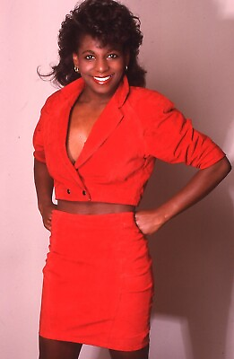 #ad 35 MM Color Slides Original People Woman Model African American Red Suit #30 $7.50