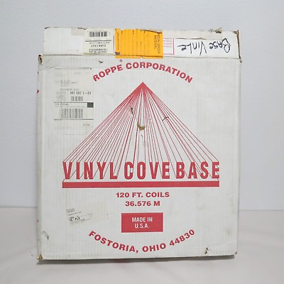 #ad Roppe Commercial Grade 1 8 quot; Thick Vinyl Cove Base C25C53P150 022 Dark Gray 120#x27; $118.98