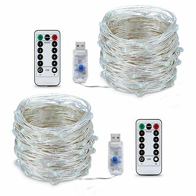 5 20M 50 100 200LED Copper Wire Party USB Twinkle LED String Fairy Lights Remote $8.99