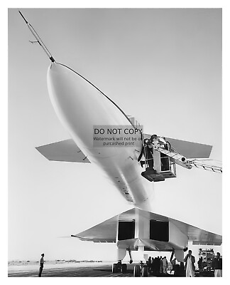 #ad NOSE OF THE XB 70 VALKYRIE BOMBER PLANE 8X10 Bamp;W PHOTO $8.49