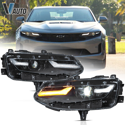 #ad VLAND LED Headlights For 2019 2024 Chevrolet Chevy Camaro LT LS Projector A Pair $569.99
