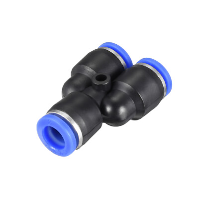 #ad 5pcs Plastic Connect Splitter Push To Tube Fittings 8 mm 5 16quot; OD Push Lock $13.29