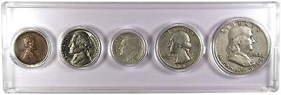 #ad 1954 Year Set 5 Coins in AG About Good or Better Condition Collectible Gift Set $34.99
