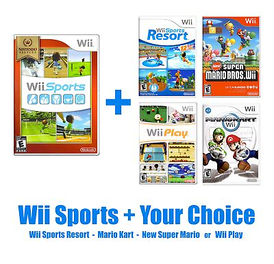 #ad #ad Wii Sports 2006 Choose Sports Resort Mario Kart amp; More Pristine amp; Authentic $79.99