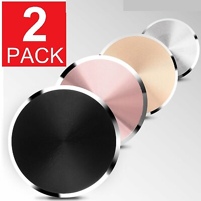 #ad 2 Pack Metal Plate Adhesive Sticker Replace For Magnetic Car Mount Phone Holder $2.59