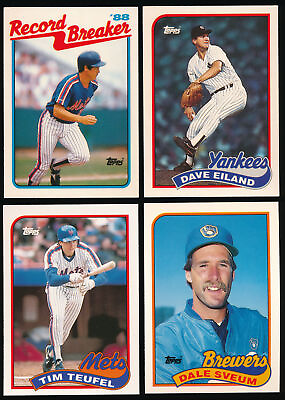 #ad 1989 Topps Tiffany You Pick Complete Your Set #601 792 A08 $0.99