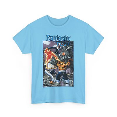 #ad Fantastic Four T Shirt Marvel Comics George Perez Art Thing Human Torch $19.99