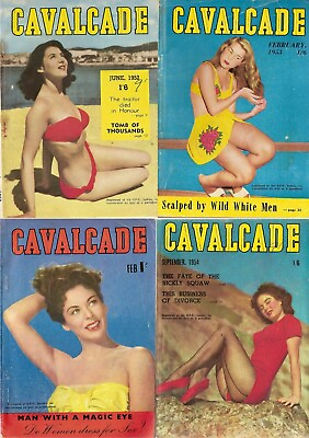#ad 67 Old Issues of Cavalcade Popular Culture Women Magazine 1944 1955 on DVD $12.99