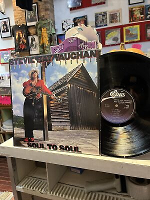 #ad Stevie Ray Vaughan Soul To Soul 1st Press LP Vinyl Blues Rock $30.00