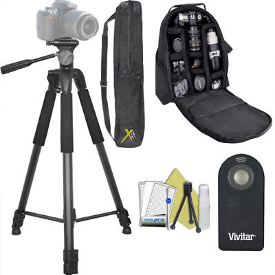 #ad 75quot; PRO TRIPOD LARGE PADDED BACKPACK REMOTE FOR CANON EOS REBEL T5 T6 T7 5D $105.94