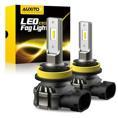#ad 2X AUXITO H11 H8 H9 Fog LED Driving Light Bulb 6500K Super White Error Free $25.64