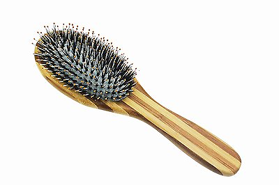 #ad Boar Bristle Hair Brush Bamboo Massage Comb Suitable for All Hair Types $10.98