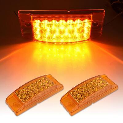 2x 6quot;Amber 20 LED Clearance Side Marker Lights Truck Trailer Turn Signal Light $13.74