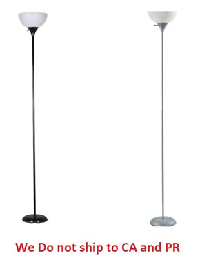 71quot; Modern Light Floor Lamp For Room With Adjustable Reading Standing Led Silver $9.99