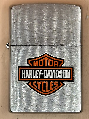 #ad Vintage 2004 Harley Bar amp; Shield Chrome Zippo Lighter $18.95