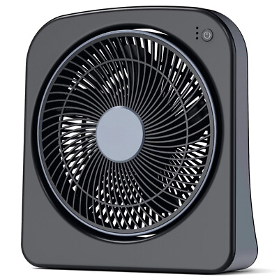 #ad 9quot; Dual Power Portable Fan Indoor Outdoor Use 3 Speeds Adjustable Tilt Angle $18.09