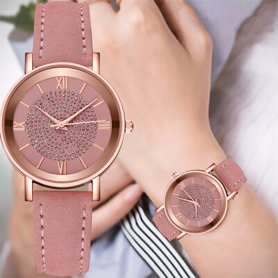 #ad Fashion Ladies Wrist Watches Watch Quartz Analog Women Steel Leather Casual Gift $2.99