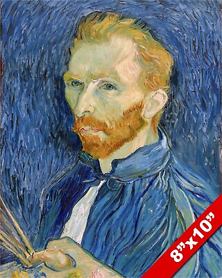 #ad VINCENT VAN GOGH SELF PORTRAIT 1889 OIL PAINTING ART REAL CANVAS GICLEE PRINT $14.99