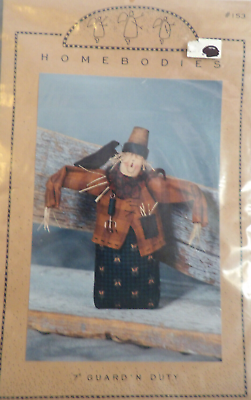 #ad Guard #x27;N Duty 7quot; Scarecrow Pattern by Homebodies Cut with all pieces $7.99