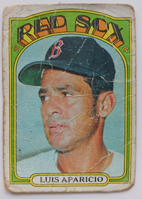 #ad 1972 Topps #313 Luis Aparicio Boston Red Sox $2.85