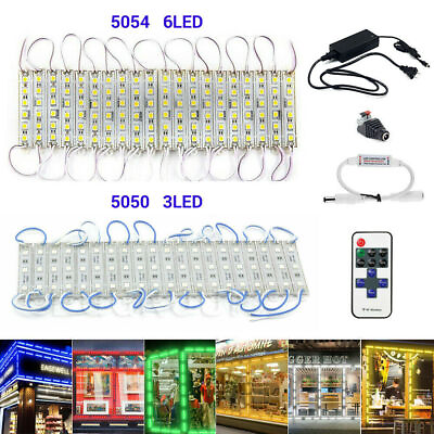 5050 5054 SMD 3 6 LED Module Light For Store Front Window Sign LampRemotePower $15.49