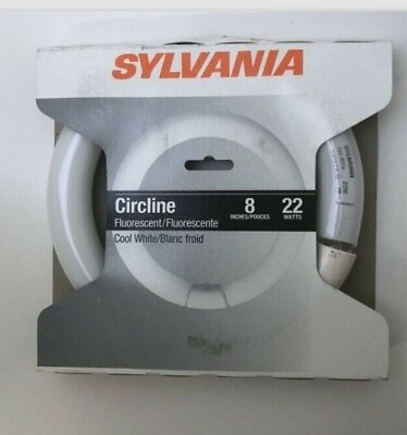 #ad Sylvania Circline Fluorescent Cool White Round light 8#x27;#x27; inches 22 Watt $13.00