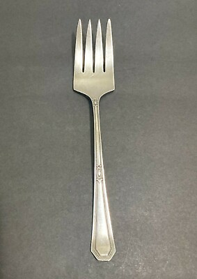 #ad Hallmark Silver Plate CLARIDGE Serving Fork $9.99
