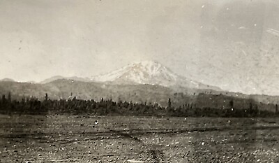 #ad 1929 Photo Scenic Snow Filled Mt Shasta McCloud California $7.40