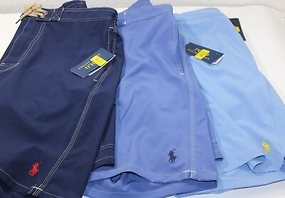 #ad NWT Polo Ralph Lauren Swimwear Short Blue Navy Medium 0022 $45.00